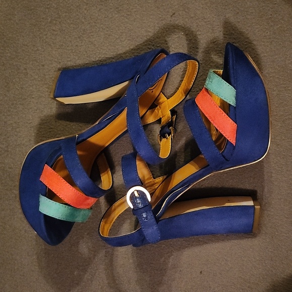 💙COLORFUL PLATFORM HEELS - Picture 7 of 8